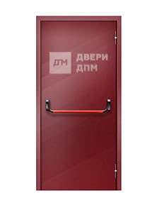 Глухая однопольная противопожарная дверь антипаника ДПМ-01 3-го типа