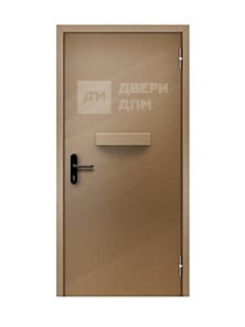 Глухая ДПМ-01 1-го типа однопольная противопожарная дверь с лотком