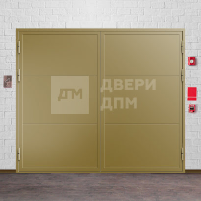 Огнеупорные ворота EI-60 бежевые на складе ВПМ-25